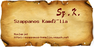 Szappanos Kamélia névjegykártya